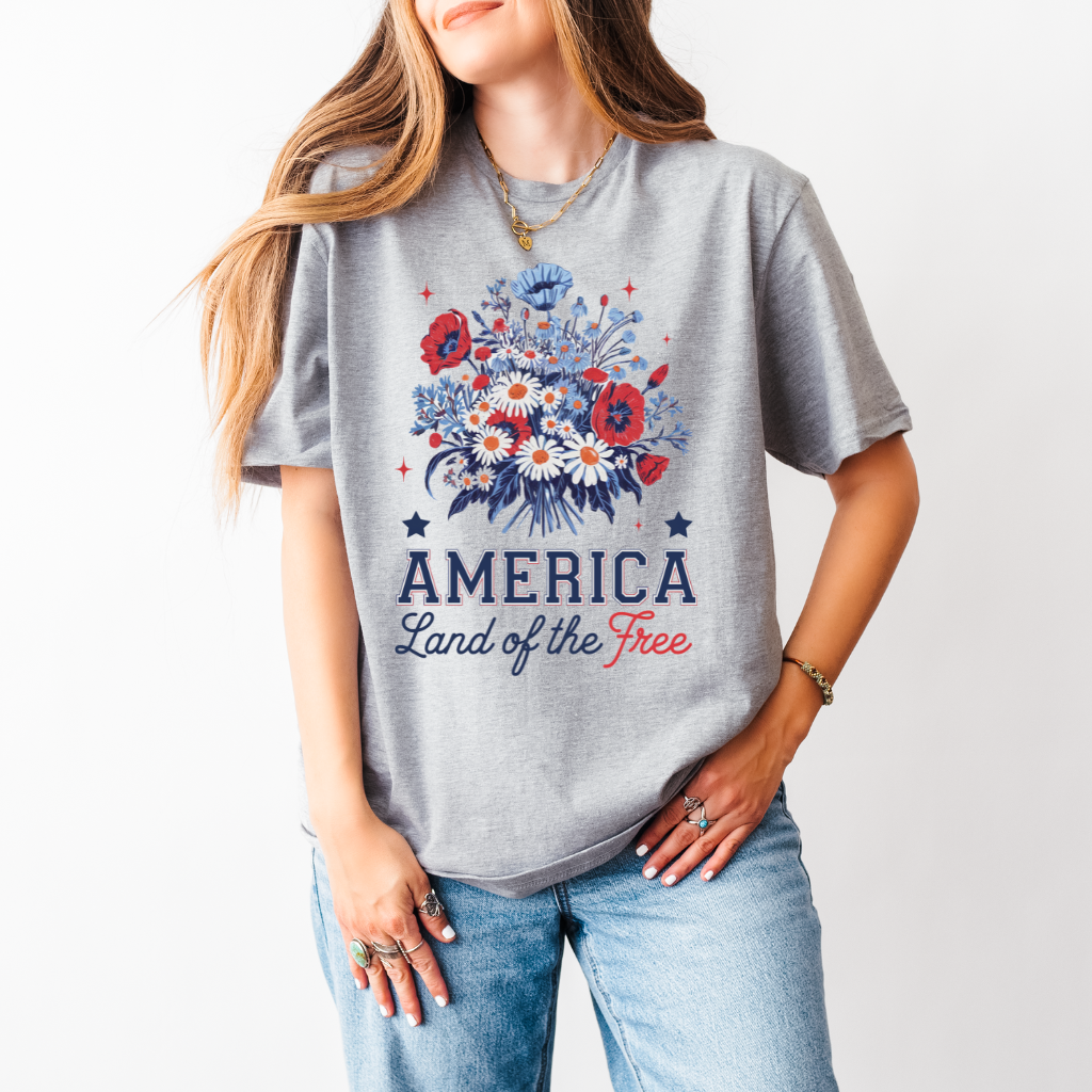 Floral American Tee