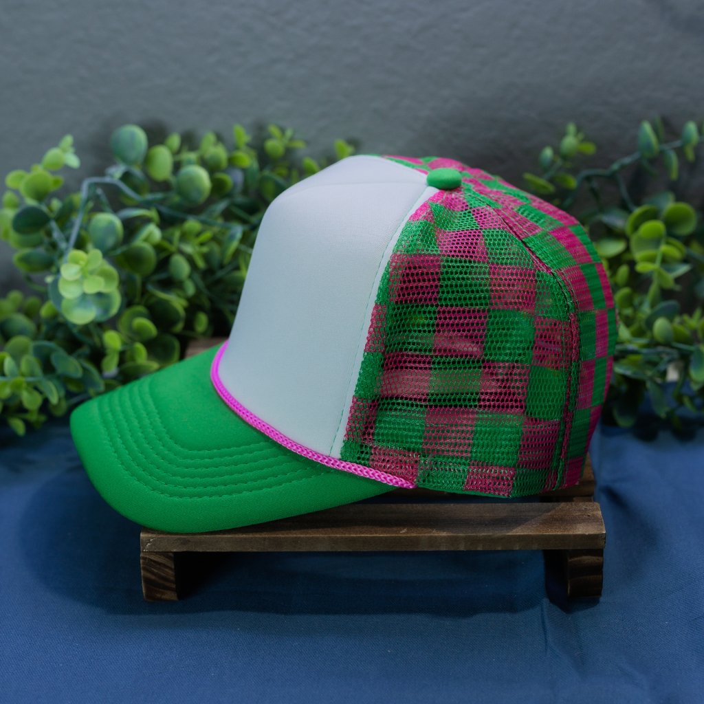 Watermelon Checkered Hat