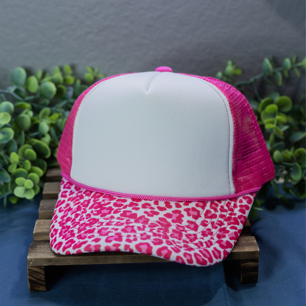 Pink Leopard Hat