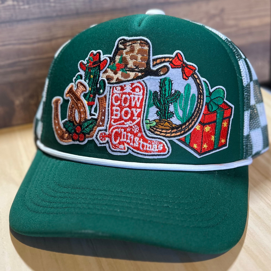 Cowboy Christmas Trucker Hat