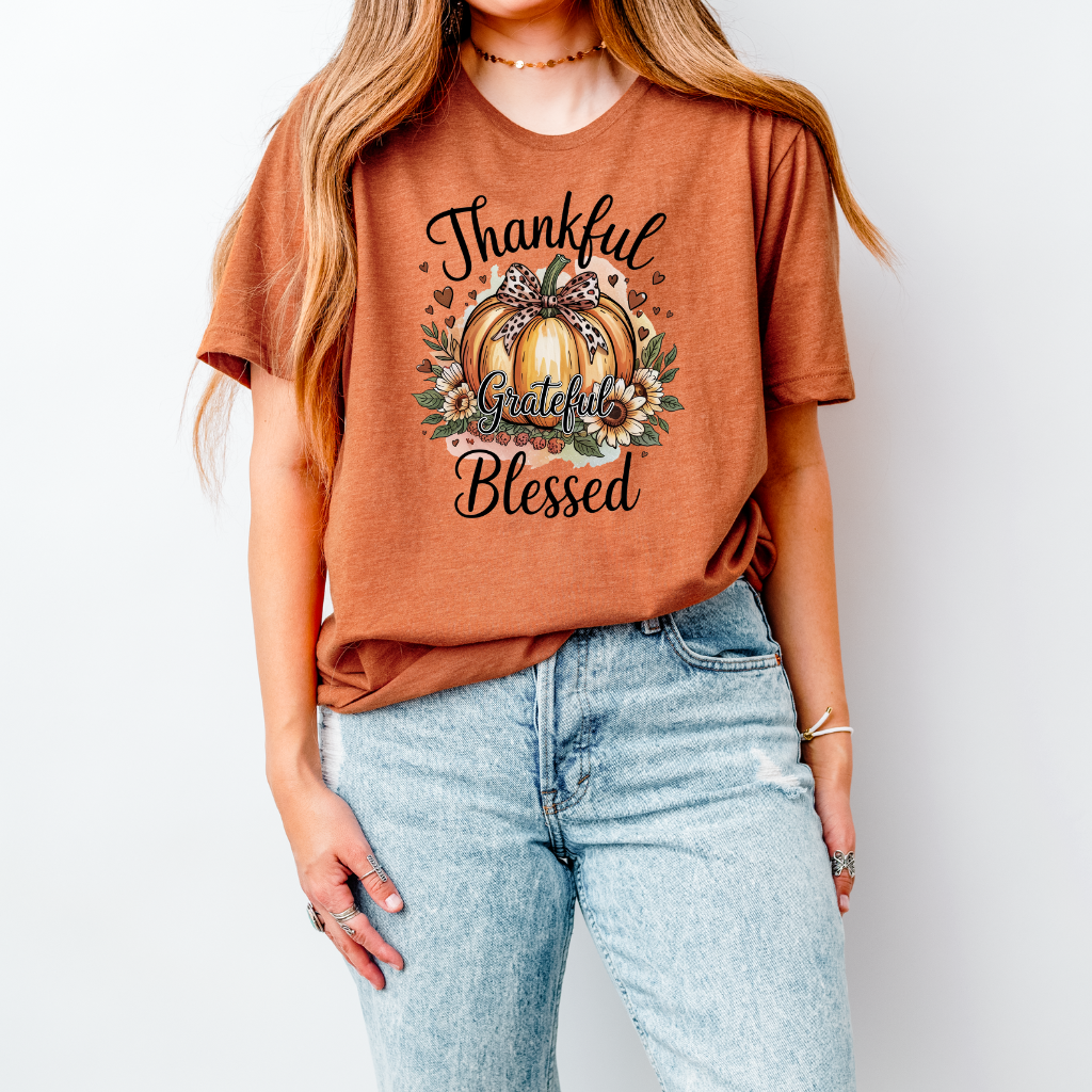 Thankful, Blessed Pumpkin Tee