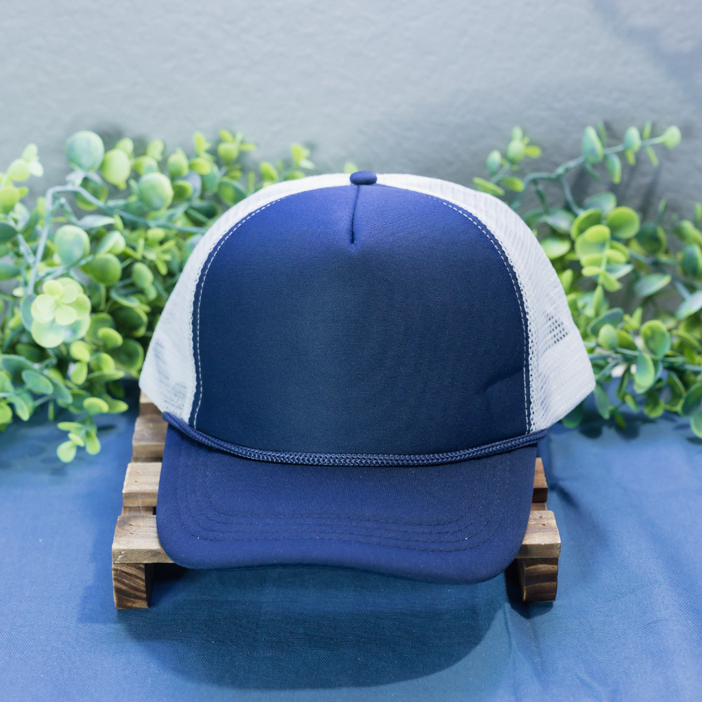 Navy and White Hat