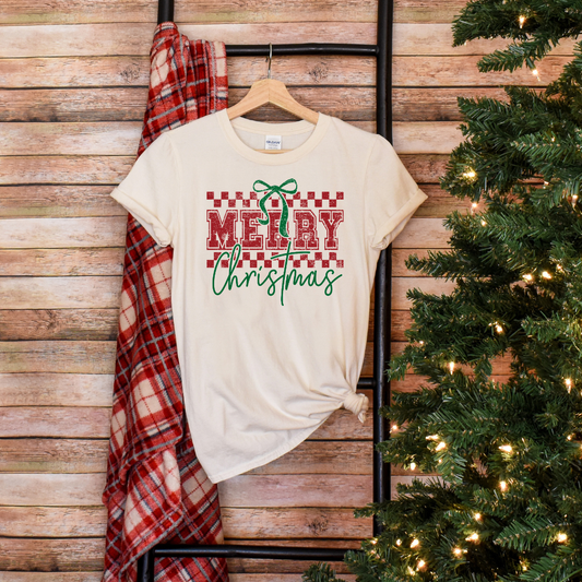 Merry Christmas Checkered