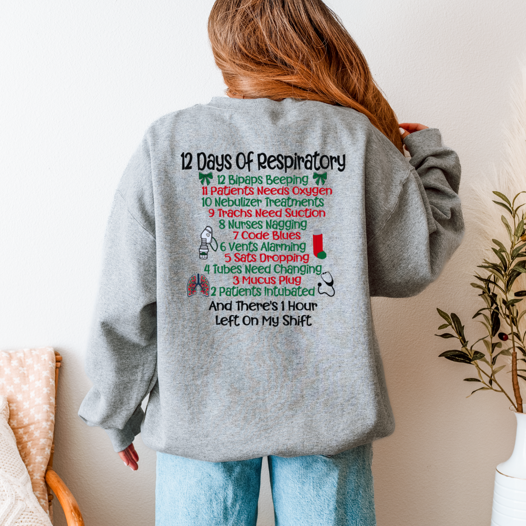 12 Days of Respiratory Christmas Sweatshirt