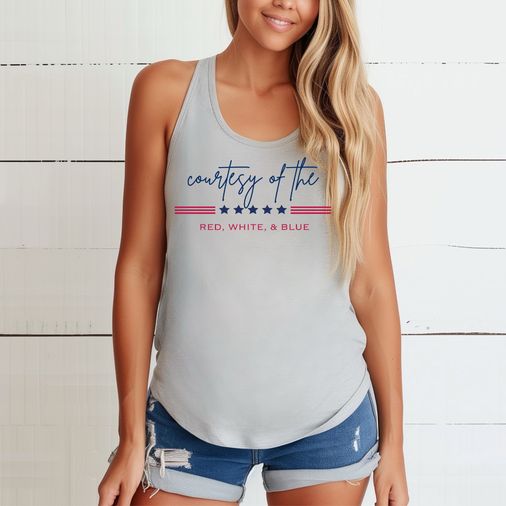 Courtesy of the Red, White and Blue Tank Top