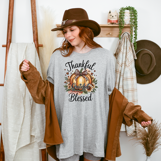 Thankful, Blessed Pumpkin Tee
