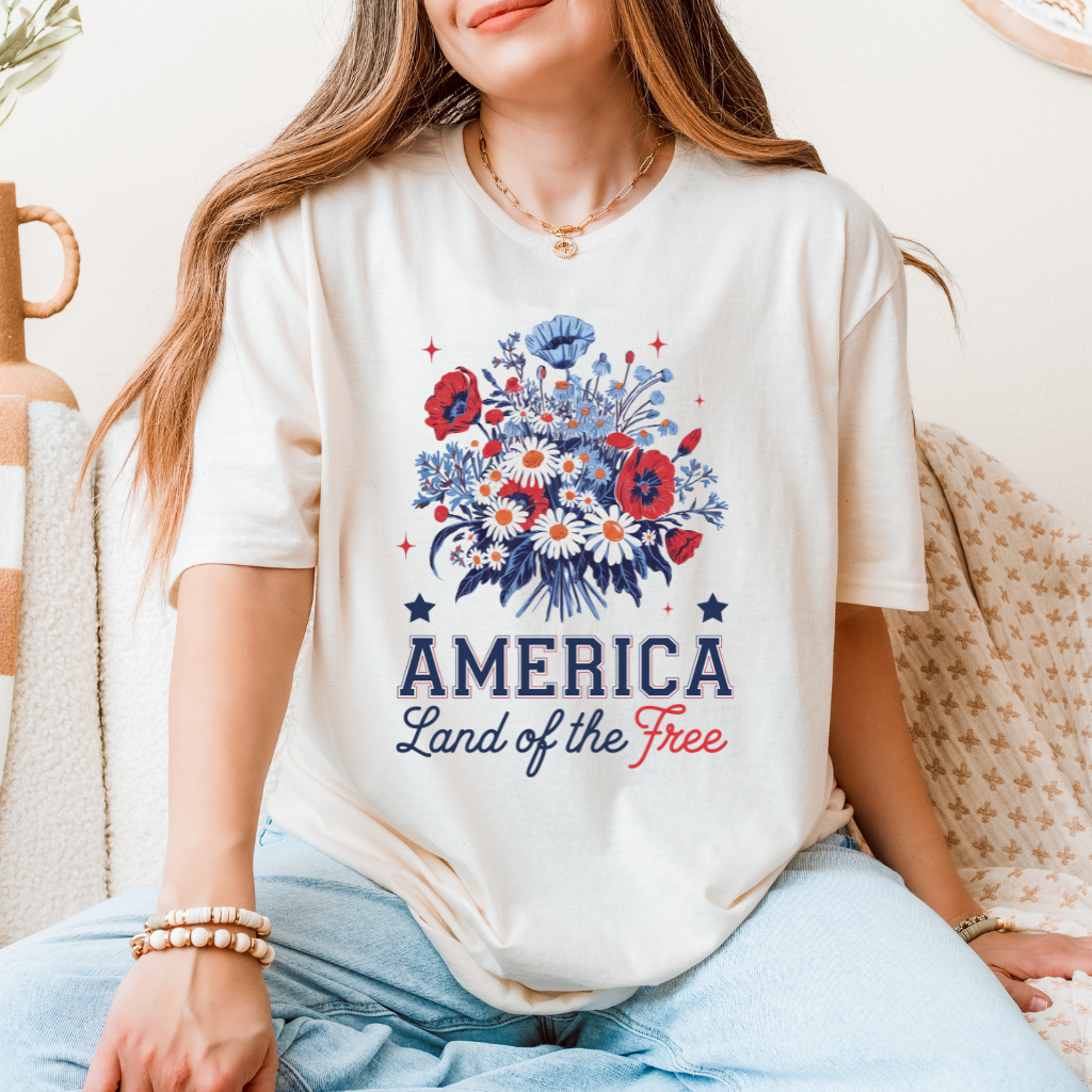 Floral American Tee