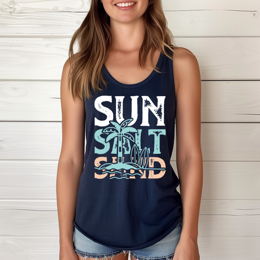 Sun, Salt, Sand Tank Top