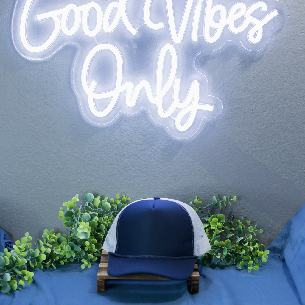 Navy and White Hat