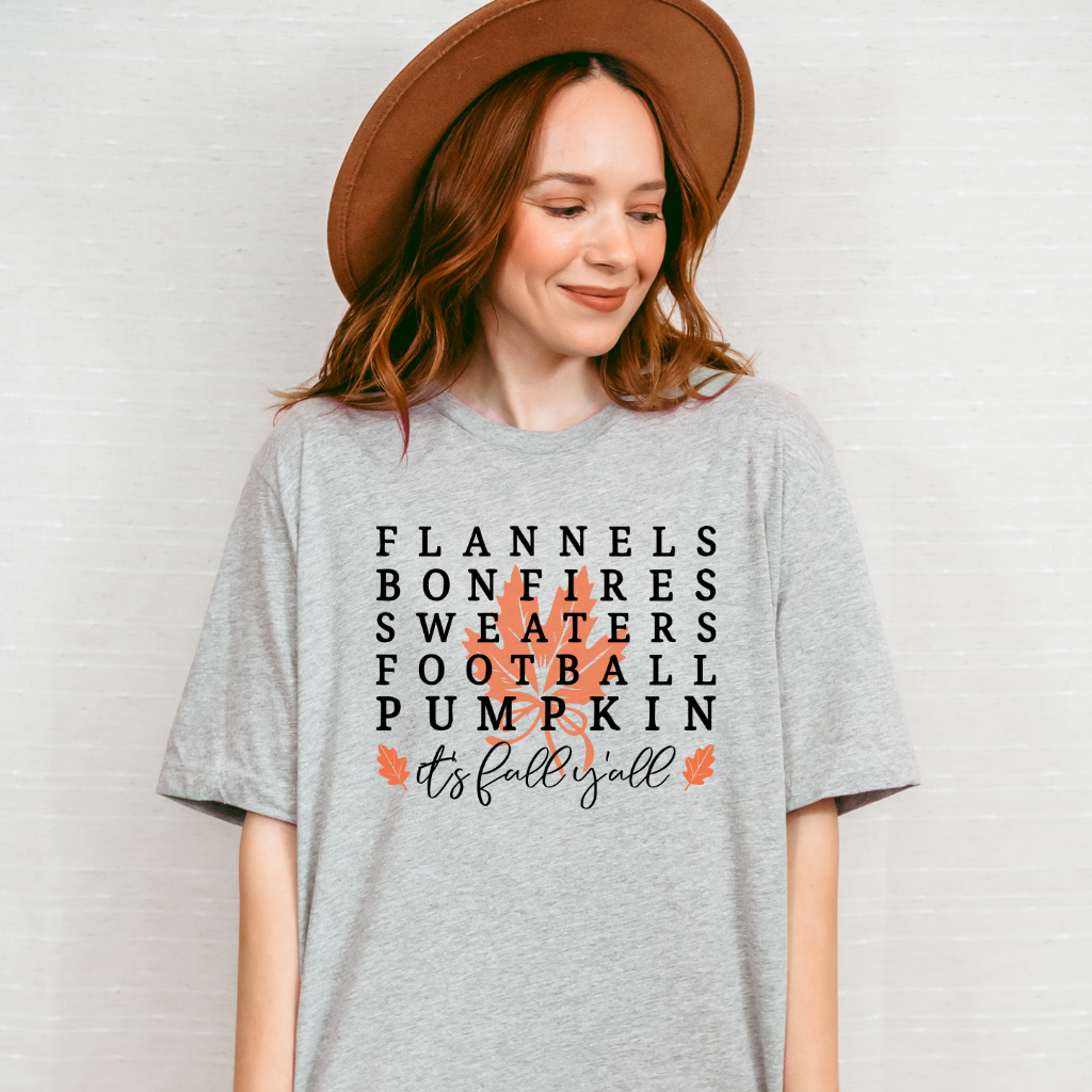 Flannels, Bonfires and Sweaters Tee