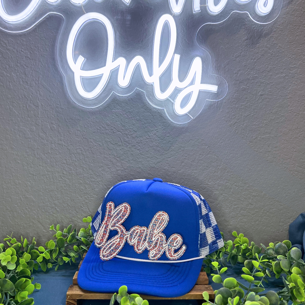 Red White and Blue Babe Patch