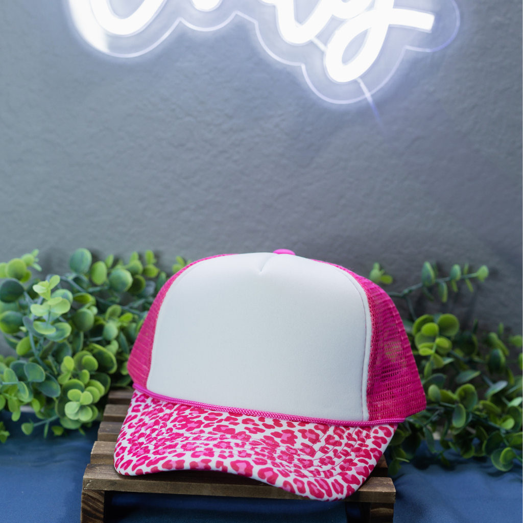 Pink Leopard Hat