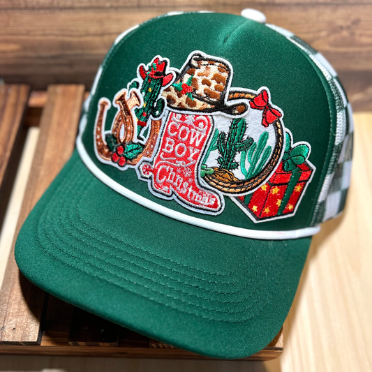 Cowboy Christmas Trucker Hat
