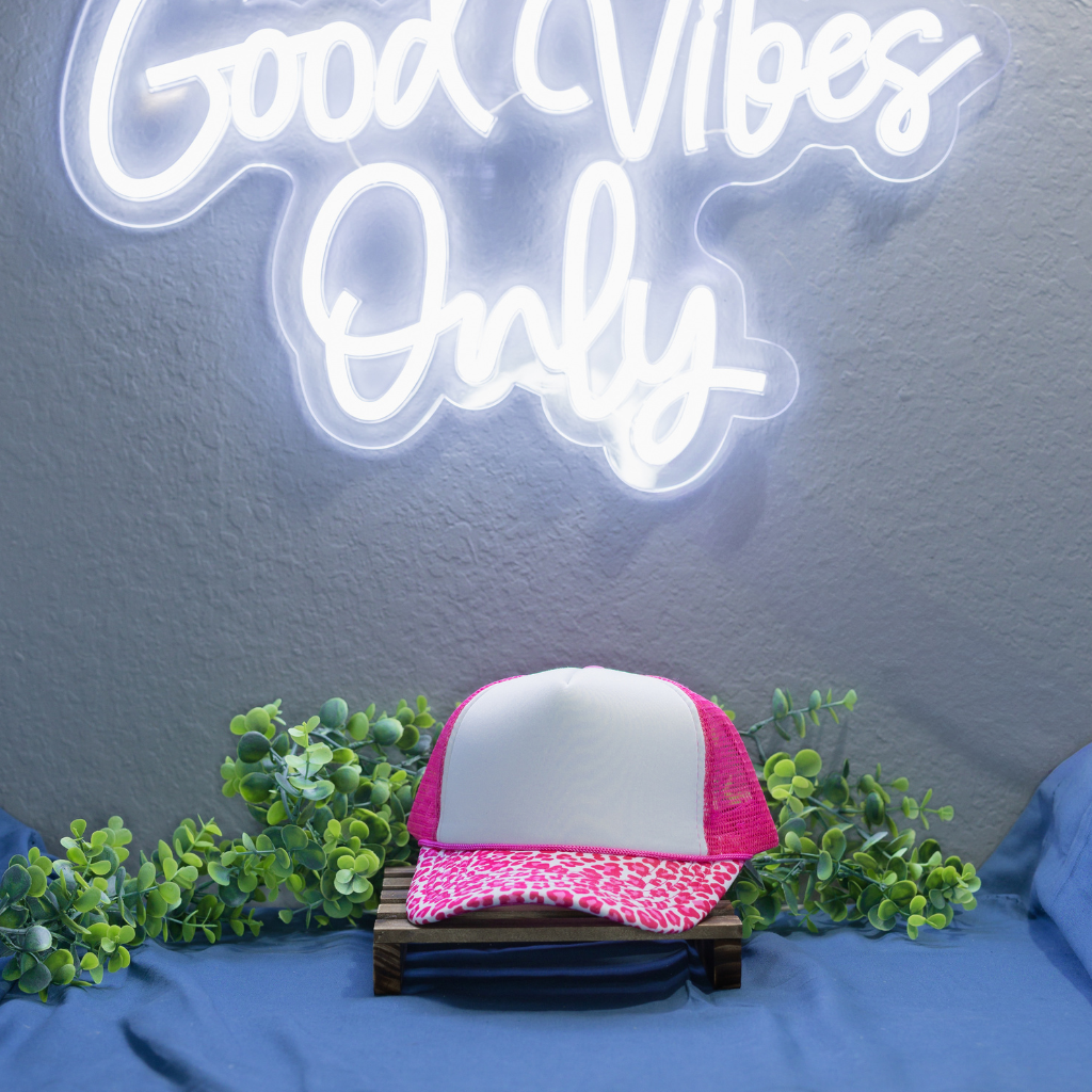 Pink Leopard Hat