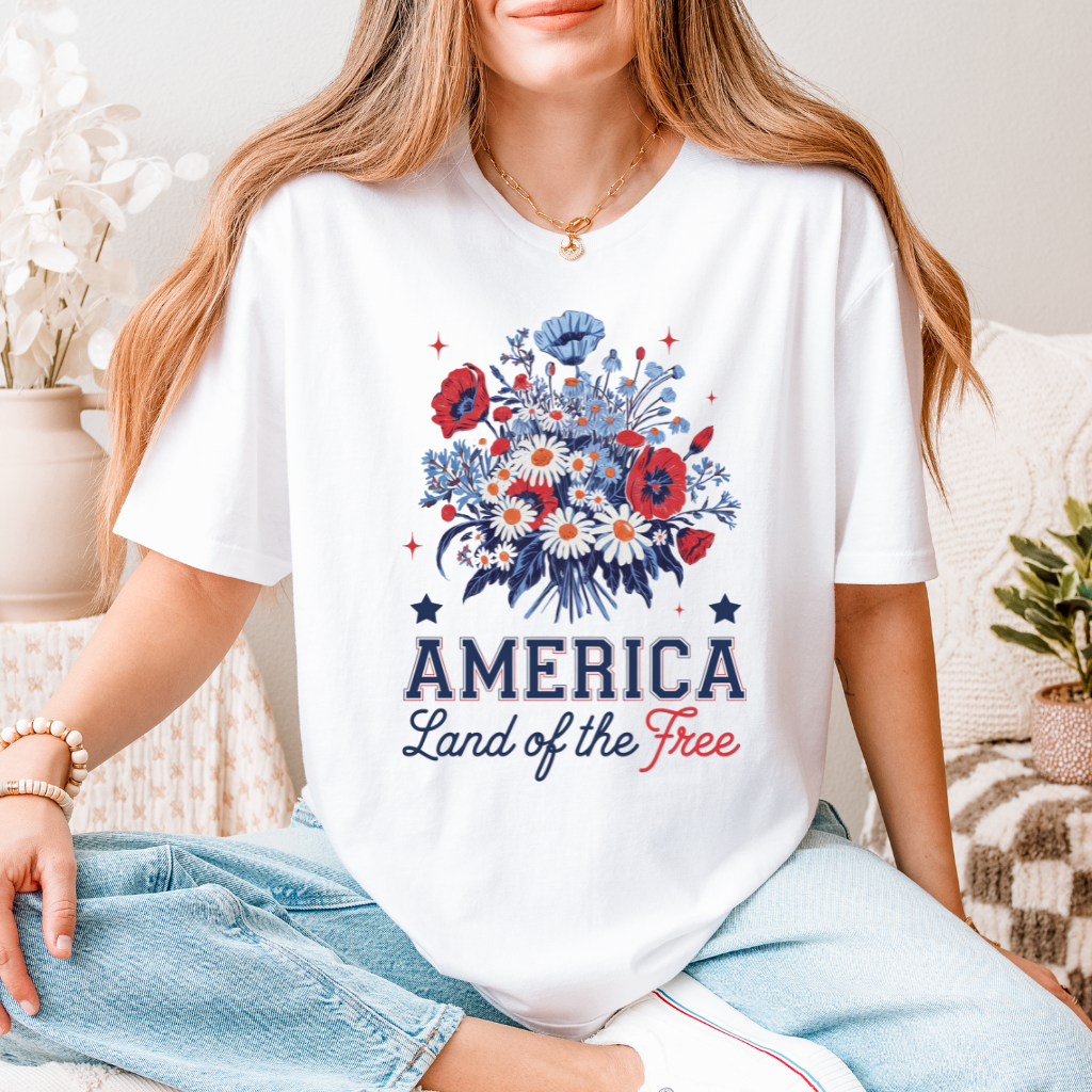 Floral American Tee