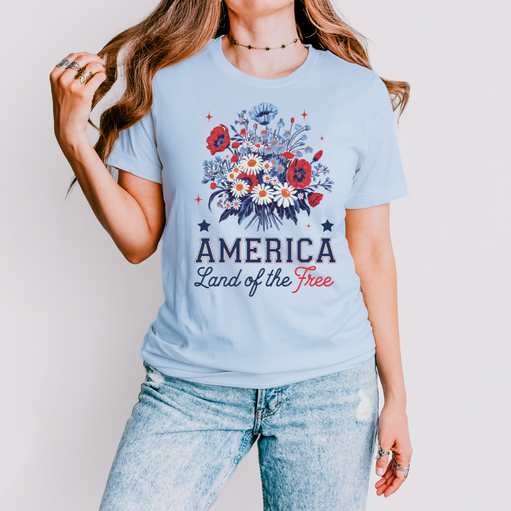 Floral American Tee