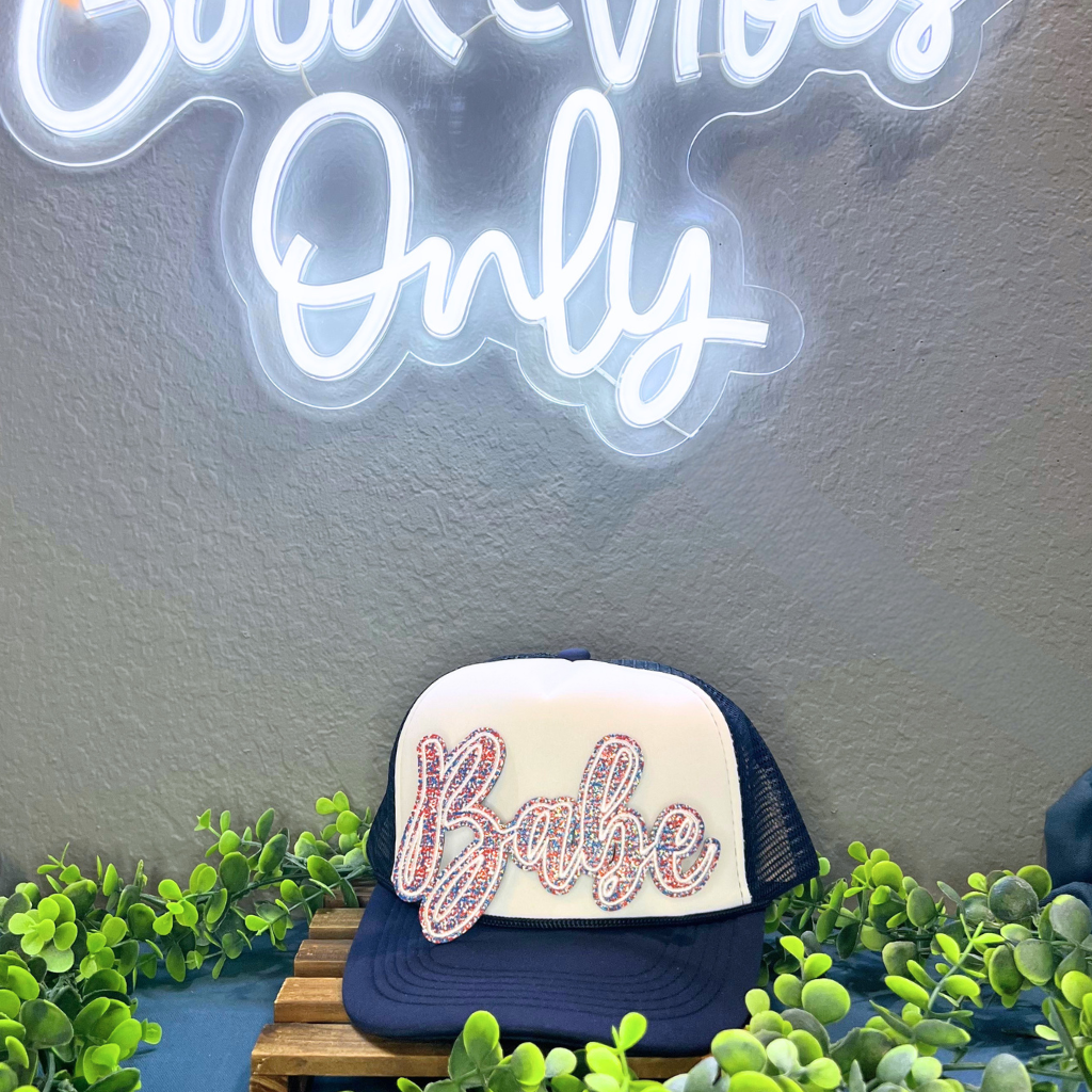 Red White and Blue Babe Patch