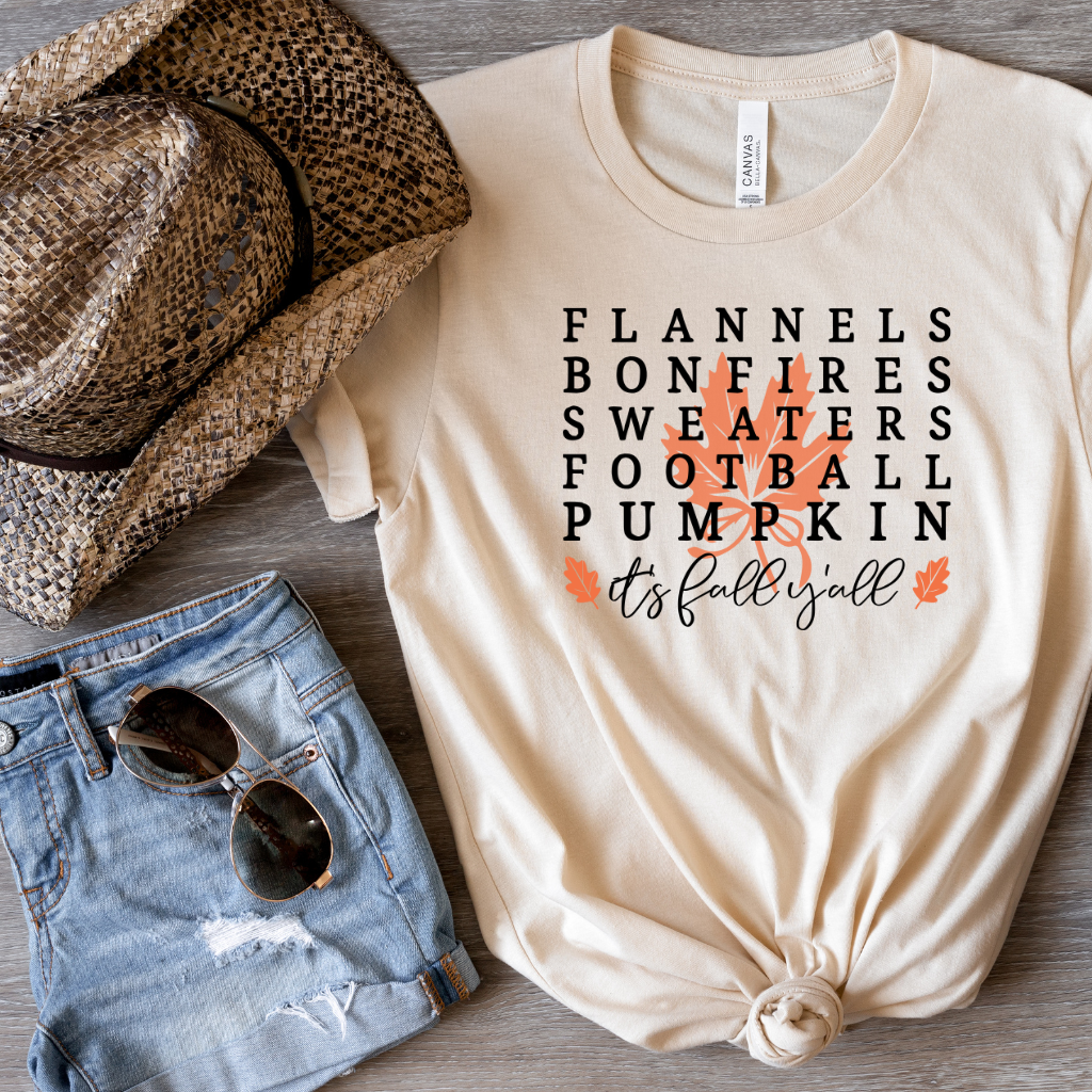 Flannels, Bonfires and Sweaters Tee