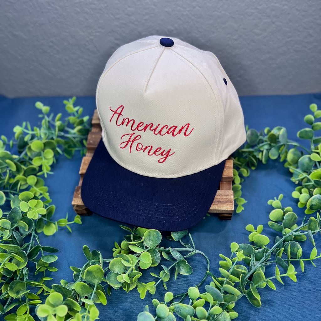 American Honey Canvas Embroidered Hat