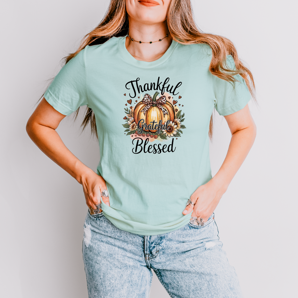 Thankful, Blessed Pumpkin Tee