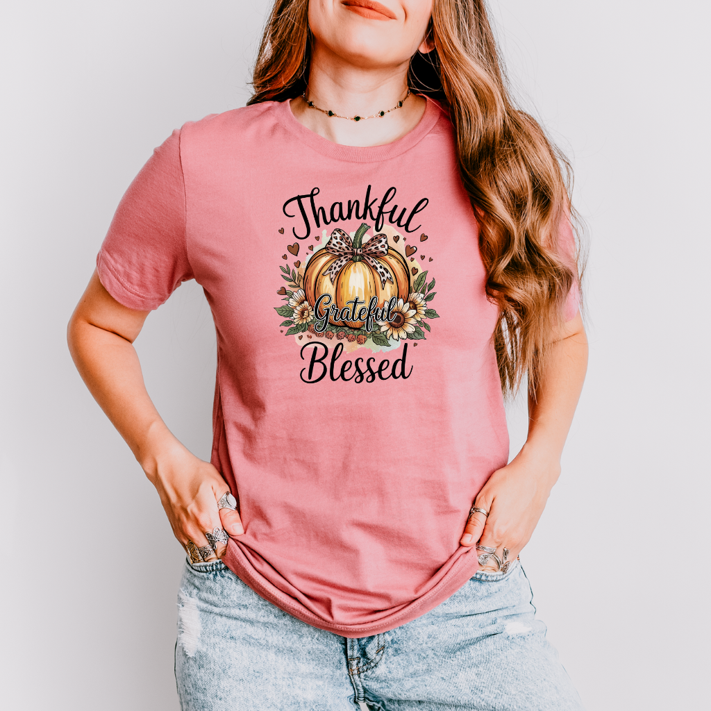 Thankful, Blessed Pumpkin Tee