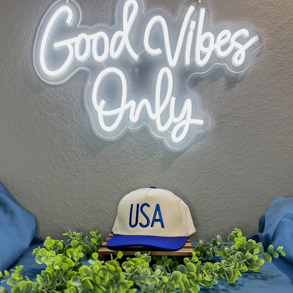 USA Canvas Embroidered Hat