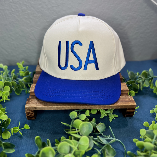USA Canvas Embroidered Hat